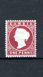 The Gambia 1880-81 1d Wmk Reverse and Upright Sg 12Bw Mlh-