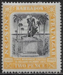 Barbados Scott #'s 105 MH