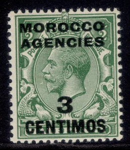 MOROCCO AGENCIES GV SG128, 3c on ½d green, NH MINT.