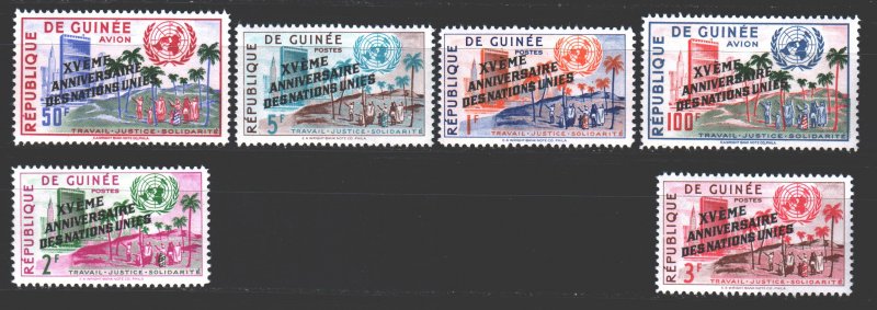 Guinea. 1960. 56-59.65-66. 15 years of the UN. MNH.