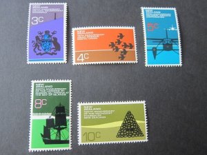 New Zealand 1972 Sc 495-9 Anniversaries (5) set MNH