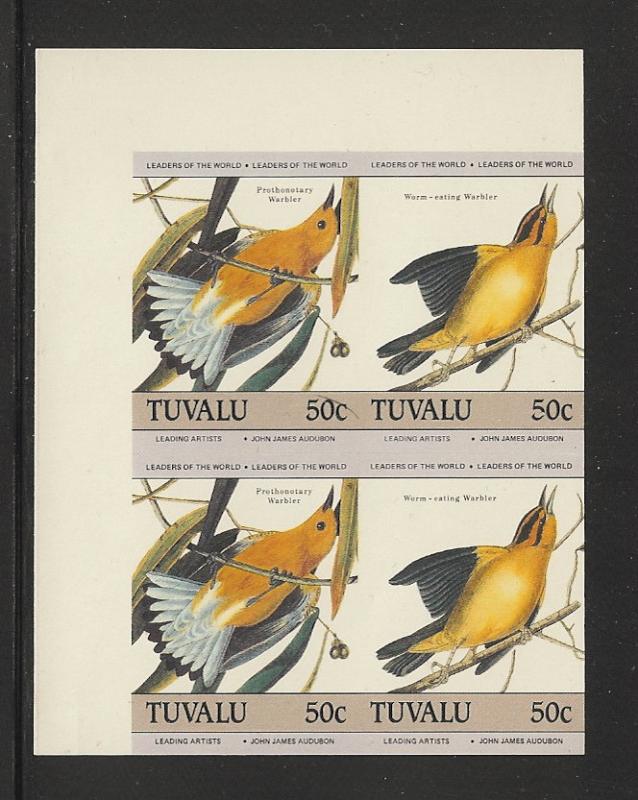 Tuvalu 1986 imperf block of 4  S.C. # 281