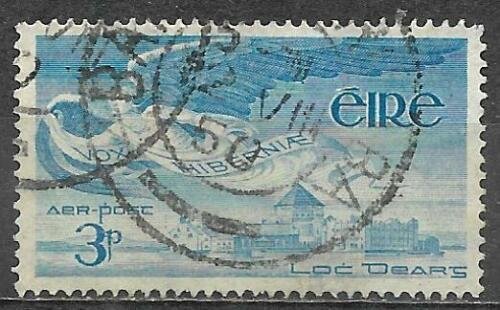 Ireland Eire Air Post Stamp Scott #C2 Angel Over Rock Of Cashel 3p Used 