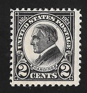 610 2 cents Harding Memorial Stamp Unused OG LH F-VF