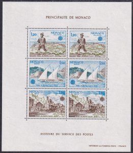 Sc# 1180a Monaco 1979 Europa S/S miniature sheet MNH $27.50 