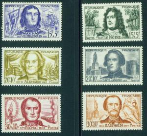 FRANCE Scott B330-335 MNH** 1959 Semi Postal set