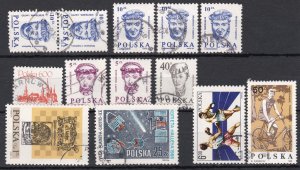 Poland 1970/80 Used Selection x 12