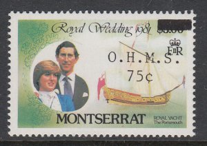 Montserrat O57 MNH VF