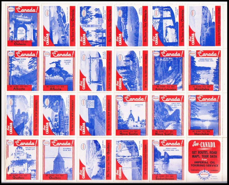 Canada Lafreniere cc2410 Types 1-24 Unused.
