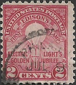 # 654 Used Carmine Rose Thomas Edison Light Bulb