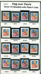 Flag Over Porch  (Best SET OF 16 NO CORNERS) MNH( P-2CP)