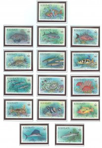 Kiribati #540-554 Mint (NH) Single (Complete Set)