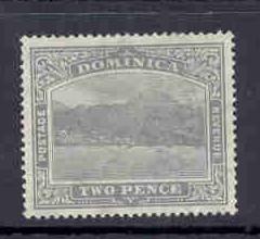 Dominica Sc 59 1921 2d gray Roseau stamp used