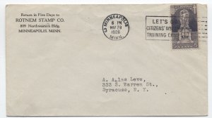 1926 Minneapolis #628 5ct Ericsson FDC Rotnem Stamp Co. [A39.72]