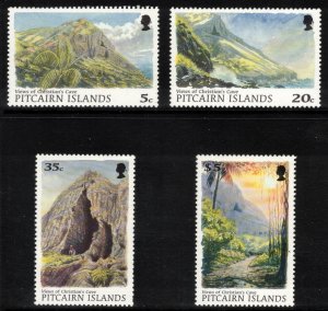PITCAIRN ISLANDS 1998 Christian's Cave Views; Scott 479-82; MNH