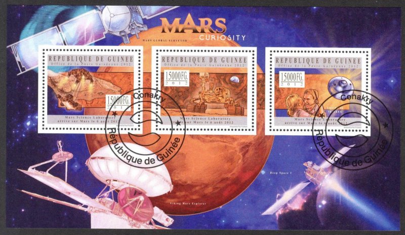 Guinea 2012 Space Mars Sheet Used / CTO