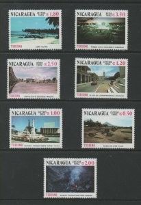 Thematic Stamps Others - NICARAGUA 1982 TOURISM 2394/00  7v mint