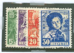 Switzerland #B81-84  Single (Complete Set)