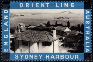 1930's Australia Poster Stamp The Orient Steam Navigation Company Sydney...