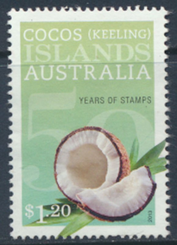 Cocos Keeling Islands  Australia SC# 370  Coconut Stamp Year Used see scan & ...