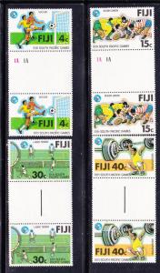 Fiji 405-8 MNH 1979 6th South Pacfic Games Gut. Pairs