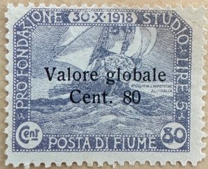 Fiume 1919-20 Sc.80 Unused