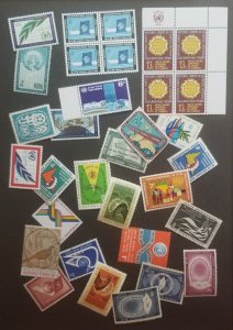 UN UNITED NATIONS Stamp Lot Unused Mint MNH MH T4830