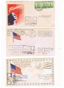 25 Used WWII  used patriotic covers  1942-1944