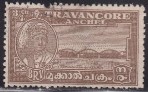 India - Feudatory States-Travancore 44 Marthanda Varma Bridge 1941