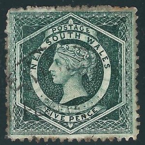 New South Wales 26 SG 88 Used F/VF 1854 SCV $725.00