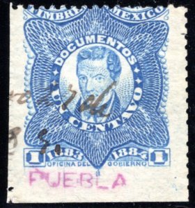 DO 95, Mexico, 1883-1884, 1c, Documentary, Used