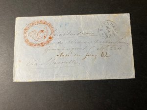 1862 Franco Cover Batavia Netherlands Indies via Marseille France