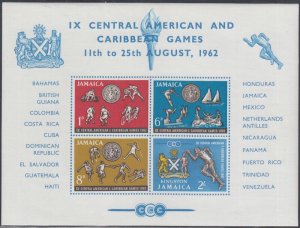 JAMAICA Sc #C 200 CPL MNH IMPERF S/S - IX CENTRAL AMERICA & CARRIBEAN GAMES