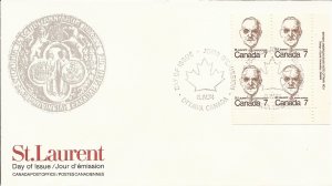 1974 Canada- FDC - Sc 592 - Louis St Laurent - PB LR