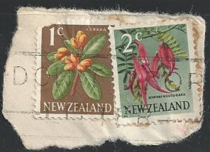 New Zealand #334 & 335 Flowers ~ Used