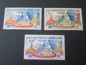 Laos 1964 Sc 89-91 Christmas Religion set MNH