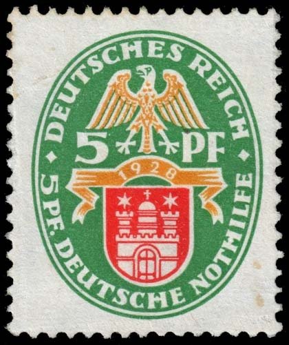 Germany - Scott B23 - Mint-Never-Hinged - Stains - Scraping on Front Margins