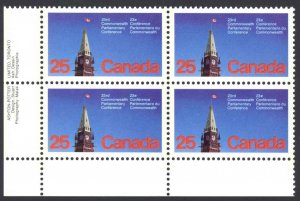 Canada Sc# 740 MNH PB LL 1977 25c Peace Tower