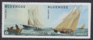 Canada 3294-3295 Bluenose 100th Anniv P pair (from booklet) MNH 2021