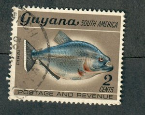 Guyana #40 Fish used single