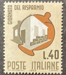 Italy 1965 #921, Savings Day, MNH.