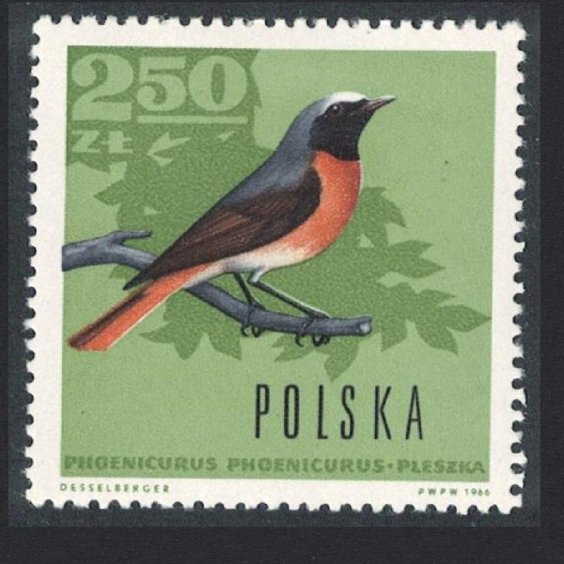 Poland Common Redstart Bird 1v 2.50 Zl MH SG#1702 SC#1457