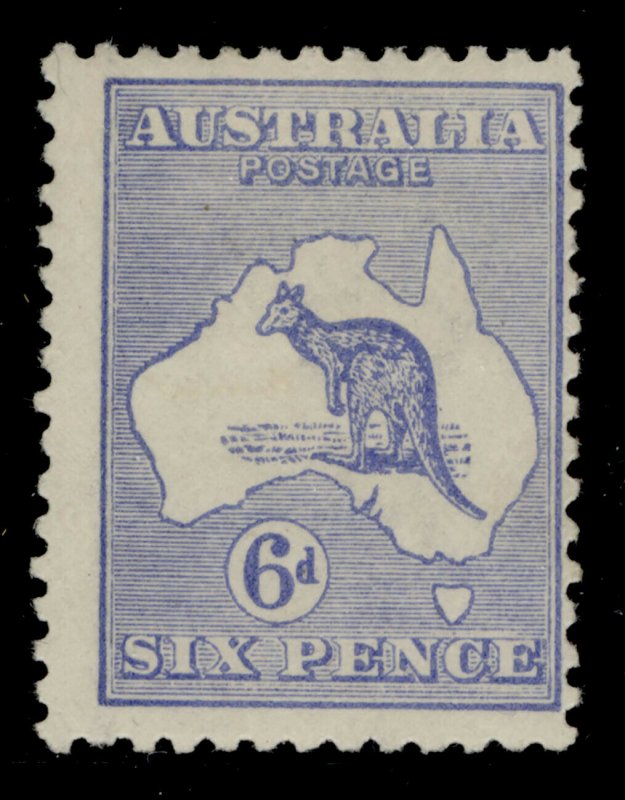 AUSTRALIA SG38, 6d ultramarine, LH MINT. Cat £80.