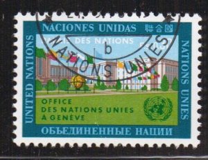 United Nations Geneva  #4  cancelled  1969  Palms des Nations  30c