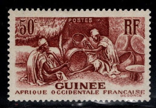 FRENCH GUINEA Scott  140 MH* stamp  expect similar centering