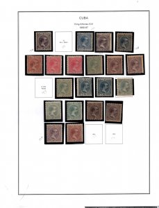 MINT + USED STAMPS FROM EARLY CUBA    (007)