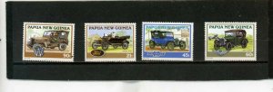PAPUA NEW GUINEA 1994 CLASSIC CARS SET OF 4 STAMPS MNH