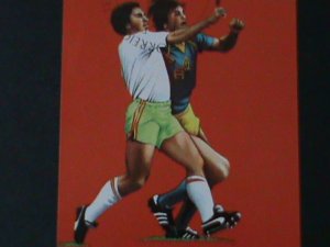 ​GUINEA BISSAU-1989 WORLD CUP SOCCER CTO S/S VERY FINE LAST ONE FANCY CANCEL