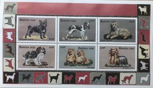 Burkina Faso - 1999 Dogs Stamp Sheet of 6 - MNH