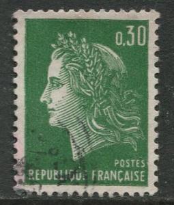 France - Scott 1230 - General  Issue -1969 - Used - Single  30c Stamp